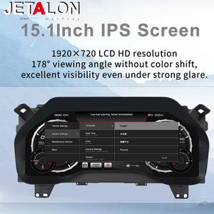 หน้าจอแสดงผลดิจิตอลขนาด 15.1 นิ้ว สำหรับรถยนต์ฟอร์ด F150 ปี 2009-2021 จอ LCD แสดงมาตรวัดความเร็ว แดชบอร์ด พร้อมระบบนำทาง GPS ห้องนักบินเสมือนจริง - Product Image 1