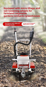 Motozappa a Benzina 2/4 Tempi 2.5-3.2L 2-5kW, Coltivatore Rotativo Portatile da Giardino, Mini Motozappa Agricola - Product Image 5