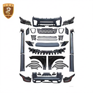 Kit de carrosserie large de capot moteur d'assemblage de pare-chocs arrière avant en matériau PP pour Land <span class=keywords><strong>Rover</strong></span> <span class=keywords><strong>Range</strong></span> <span class=keywords><strong>Rover</strong></span> <span class=keywords><strong>Sport</strong></span> 2014-2016 mise à niveau <span class=keywords><strong>2020</strong></span> <span class=keywords><strong>SVR</strong></span> - Product Image 1