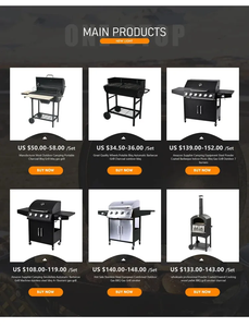 Style d'armoire de gril de BBQ de gaz propane de brûleur rouge de haute qualité 4 + 1 pour le <span class=keywords><strong>barbecue</strong></span> extérieur de maison - Product Image 6