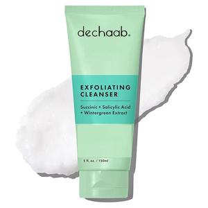 Orgánica Etiqueta Privada Aha Bha Facial exfoliante crema blanqueadora limpiador piel brillo y limpieza lavado de cara - Product Image 1