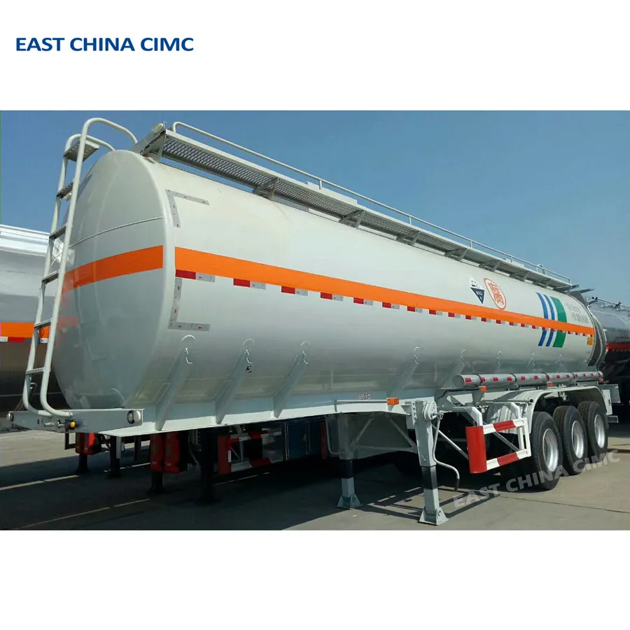 Trailer Tangki Semi Kimia CIMC Tiongkok Timur untuk Transportasi Cairan Kimia Asam