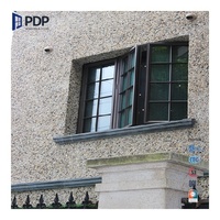 Ventana de Estilo Francés con Rejilla Decorativa Abatible de Vidrio Templado Doble y Aleación de Aluminio Personalizada para Iglesia