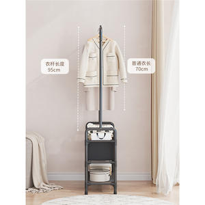 Perchero Simple de Acero al Carbono de Tres Niveles, Organizador de Ropa que Ahorra Espacio para Sala de Estar, Uso en Interiores - Product Image 3