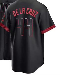 Ensemble d'uniformes d'équipe de baseball et softball personnalisés Maillots en polyester respirants Garçons Chemises brodées grande taille - Product Image 2