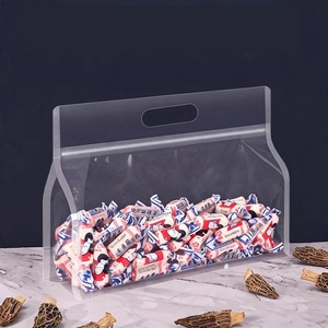 Sacs refermables personnalisés mats transparents à huit soudures latérales, imprimés sur mesure pour l'emballage de produits de boulangerie, de snacks, de bonbons et de noix - Product Image 1