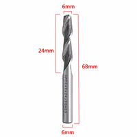 XCAN — fraise en carbure de tungstène à 4 cannelures, routeur en spirale avec 4/5/6/8mm, outil de gravure CNC, 100mm de Long