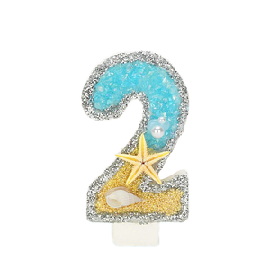Venta directa <span class=keywords><strong>de</strong></span> fábrica elegante diseño novedoso océano serie playa estrella <span class=keywords><strong>de</strong></span> mar número cera <span class=keywords><strong>de</strong></span> parafina suministros para fiesta <span class=keywords><strong>de</strong></span> cumpleaños velas - Product Image 2