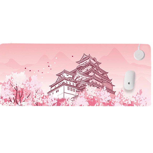 PU Heated Desk Mats Electric Table Warming Heating Warm Floor Waterproof Mouse Pad 3 Speed Touch Control