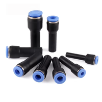 Raccords pneumatiques rapides en nylon de 4 mm/6 mm/8 mm/10 mm/12 mm, embouts de tuyau à pression, connecteurs étanches anti-poussière pour conduites d'air
