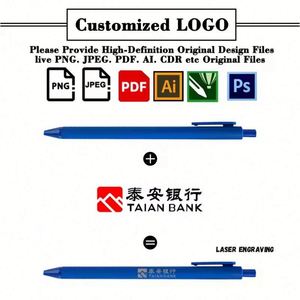 Stylo bille en gros à encre noire, pointe 1,0 mm, cadeau promotionnel d'affaires avec logo personnalisé imprimé UV - Product Image 2