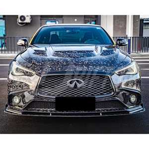 Nuevo Capó de Fibra de Carbono Agresivo con Tejido 3K/6K/12K y Protección UV para Infiniti Q60 2016-2022 - Product Image 3