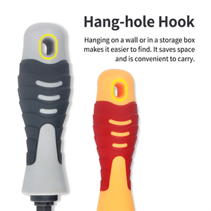 Insulated Magnetic <b>Screwdriver</b> Dual Head Flat Cross Industrial Grade Anti-Slip Handle Textured PP Handle - Product Image 1