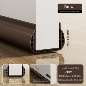 Autocollant de chambre à coucher en laine anti-souris muet coupe-vent et insonorisé bande d'étanchéité de couture inférieure de porte pour pieds de meubles de porte en bois - Product Image 6