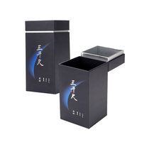 Tube de papier carré avec impression personnalisée emballage de boîte à chapeau en carton pour bougie cosmétique bijoux vin cadeau