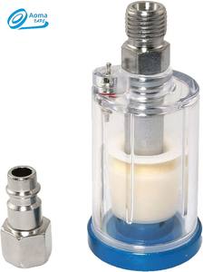 Régulateur de pression pour <span class=keywords><strong>pistolet</strong></span> de pulvérisation avec manomètre, filtre séparateur d'eau en ligne, adaptateur, accessoires pour outils pneumatiques, aérographes et compresseurs - Product Image 3