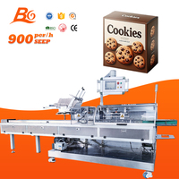 Machine d'emballage automatique à grande vitesse de boîte de casse-croûte de bonbons pour l'emballage alimentaire de chocolat de céréale de biscuit