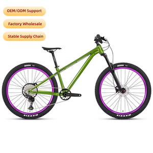 Vélo de montagne tout-terrain à suspension, frein à disque à <span class=keywords><strong>huile</strong></span>, 12 vitesses, cadre en acier, 27,5 pouces, pédale ordinaire, haute vitesse, best-seller - Product Image 1