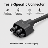 Cable de Extensión para Cargador de Vehículos Eléctricos LANYUE NEMA5-20P, Adaptador para Tesla, Nuevo para Fabricación