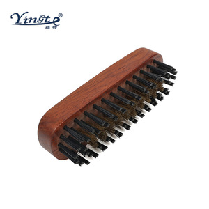 Cepillo para zapatos de madera Yinste con cerdas de pelo de cerdo para eliminar manchas, para uso doméstico. - Product Image 1