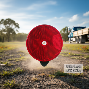 Feux de gabarit horizontaux réfléchissants rouges ZCQR DECO de 6 cm pour la sécurité des remorques et des camions - Product Image 2