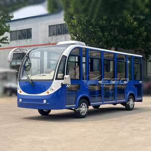 รถบัสไฟฟ้า รถบัสสีน้ำเงินขาว รถบัสท่องเที่ยวแบบกำหนดเอง รถชมวิวในเมือง รถข้ามฟาก - Product Image 3