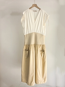 Abito da <span class=keywords><strong>donna</strong></span> con pannello Color Block originale PG di ispirazione reale spagnola a vita Ultra larga-estate, minimalista e di lusso - Product Image 2