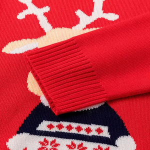 Cárdigan de Punto Cálido para Hombre, 100% Algodón, Cuello Redondo, Manga Larga, Diseño ODM, para Navidad, Año Nuevo e Invierno - Product Image 5