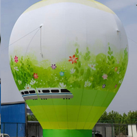 Ballon à air chaud gonflable personnalisé, grand et lumineux, pouvant être utilisé pour la décoration d'événements, la publicité et la décoration des centres commerciaux