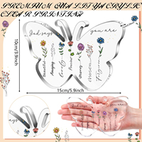 Cadeaux chrétiens pour femmes, cadeau religieux pour maman, verset biblique inspirant, décoration de bureau, plaque acrylique spirituelle, signe décoratif, cadeau
