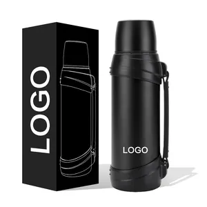 500Ml Bullet Thermos Bottle Set Double-Layer Stainless Steel Vacuum Flask  Travel Water Bottle Business Tea Cup Christmas Gift (Color : White set)