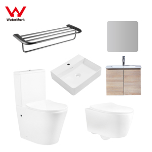 Úc Watermark phòng tắm thiết bị vệ sinh toàn bộ nước Closet WC gốm lưu vực và nhà vệ sinh thiết lập với tủ Vanity khăn giá - Product Image 2