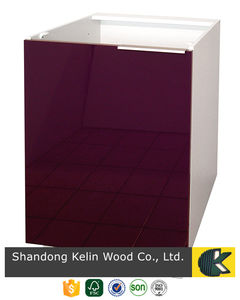 خزائن مطبخ عصرية عالية اللمعان بلون الخضروات من إنتاج المصنع مباشرة - Product Image 4