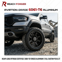 Jantes de camion en aluminium forgé 6061-T6, PCD ET personnalisé, charge lourde, certifiées DOT, vente en gros pour Dodge Ram