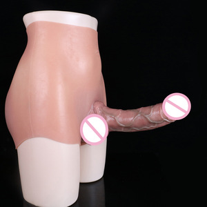 Realistisches Silikon-Slip-On-Höschen mit hoher Taille Weicher tragbarer Dildo mit Extender-Ärmel Sexspielzeug für Erwachsene für Männer - Product Image 2