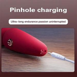 เครื่องนวดสั่นแบบแท่งขนาดเล็ก กำลังแรง ชาร์จไฟได้ ผลิตจากซิลิโคน สำหรับผู้หญิง กระตุ้นด้วยการสั่นไฟฟ้า ของเล่นทางเพศ - Product Image 5