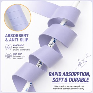 Vente en gros de surgrips de tennis de qualité supérieure, 1100 mm de long, super adhérents, ruban pour poignée de <span class=keywords><strong>raquette</strong></span> de tennis, pickleball, <span class=keywords><strong>padel</strong></span>, emballage individuel - Product Image 3