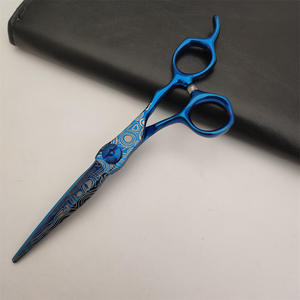 Ciseaux à cheveux haut de gamme Lor, 6 pouces, en acier inoxydable, ciseaux de coiffure professionnels, pour droitiers, manche moyen - Product Image 1