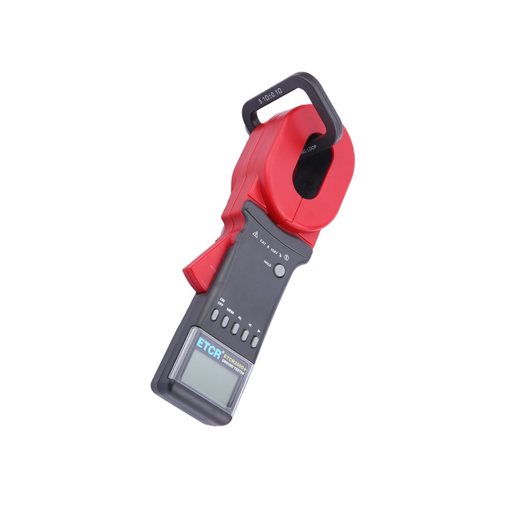 ETCR2000C+--0.010-1200ohm/0.00mA-20.0A Clamp on Earth Resistance Tester/Meter,earth ground tester,earth leakage current tester