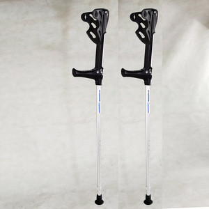 Béquilles coudières Ome en alliage d'aluminium, réglables en hauteur, antidérapantes, pour bâtons de trekking - Product Image 1