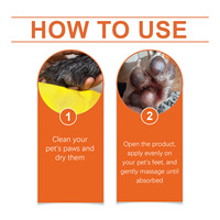 Bâton de baume de patte de chien sec biologique naturel protège hydratant de marque privée personnalisé baume de patte de chat