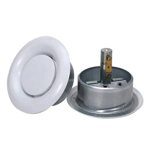 Diffuseur de ventilation d'air rond à 72 degrés avec lien fusible, valve d'échappement d'air ignifuge - Product Image 1