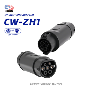 Gdon J1772ไปยัง Type 2อะแดปเตอร์32A 250V AC EV ชาร์จแปลง1ถึง <span class=keywords><strong>mennekes</strong></span> SAE J1772 evse สำหรับยานพาหนะไฟฟ้าระดับ2 - Product Image 1