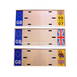 Européen personnalisé coloré réfléchissant blanc <span class=keywords><strong>plaque</strong></span> d'<span class=keywords><strong>immatriculation</strong></span> royaume-uni - Product Image 2