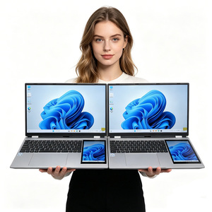 Nueva Laptop Ultradelgada con Pantalla Dual de 15.6 <span class=keywords><strong>Pulgadas</strong></span> + Pantalla Táctil de 7 <span class=keywords><strong>Pulgadas</strong></span>, Intel N95, Reconocimiento Facial, 32G, Win11, para Juegos y Negocios - Product Image 2