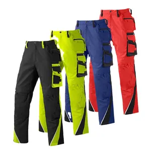 Custom Heavy Duty Industrial Double Knee Multi Pocket Construction Electrician Worker Cargo Trousers Workwear Men's Work Pants