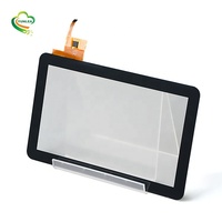 Panel de Vidrio Táctil Capacitivo PCAP Industrial Antideslumbrante Personalizado de 9.7 ", 10.1 ", 11.6 " para Android con Interfaz USB GT928 GT9271