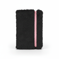 Carnet de notes A5 personnalisable en cuir PU rose, reliure cousue, 100 feuilles, avec fente pour cartes et pochette de rangement, idéal comme cadeau pour fille
