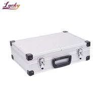 Mallette à outils professionnelle en alliage d'aluminium - Mallette de transport portable avec séparateurs ajustables, conception verrouillable, personnalisable OEM/ODM, légère