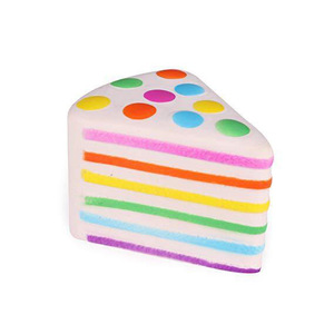 Jouet anti-stress souple en forme de gâteau triangulaire à récupération lente, idéal pour la réduction du stress et la décompression - Product Image 5